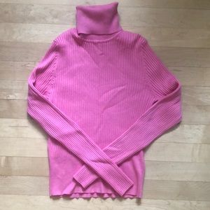 Pink Zara turtleneck sweater